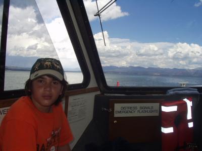 One the Yellowstone Lake boat cruise