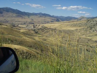 Taking the old covered wagon trail to Gardiner, MT