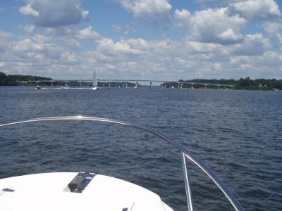 Headed up the Severn for crabs