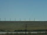 wind turbines beside I-80 in eastern WY