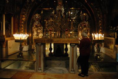 The Altar of the Crucifix - Inside the Church of the Holy Sepulchre