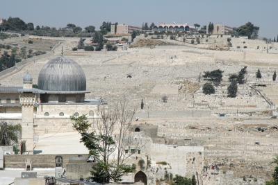 Al Aksa Mosque with the Mount of Olives in the background