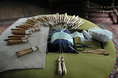 Lace-making demonstration