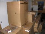 The new stuff, stacked in the garage