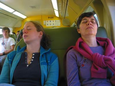 On the Train to the Blue Mountains