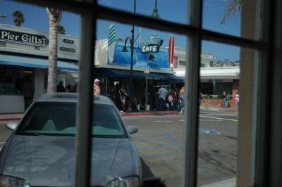 View of the Splash Cafe from another restaurant in Pismo Beach