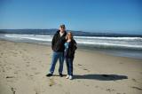 Doug and Laurie on the beach in Monterey