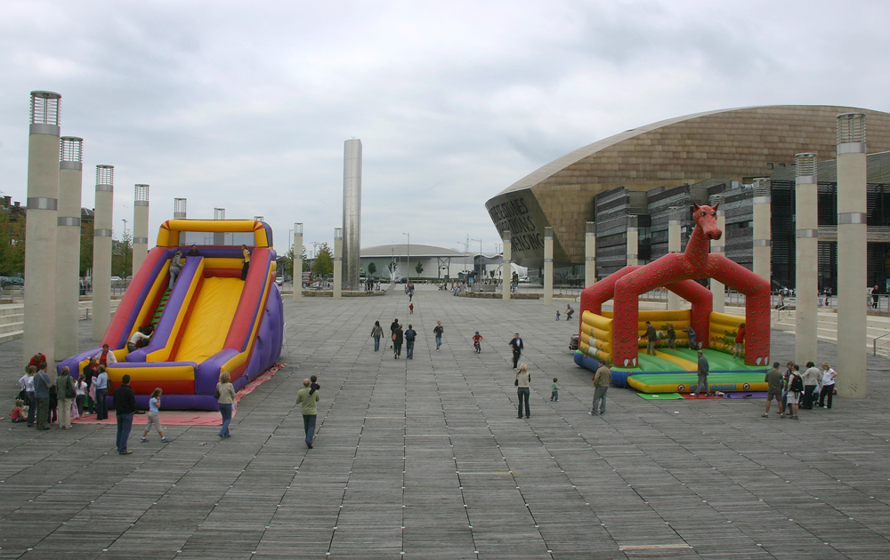 Bouncy castles Roahl Dahl Place Cardiff