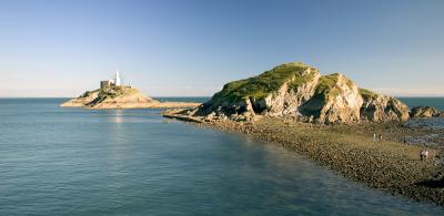 Mumbles lighthouse and headland