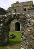 Weobley castle doorway