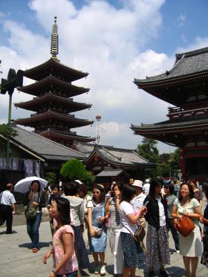 Five-storied pagoda at Sensō-ji in Asakusa