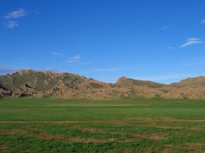 Rocky hills across the plains