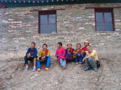 Young boy monks with our guide