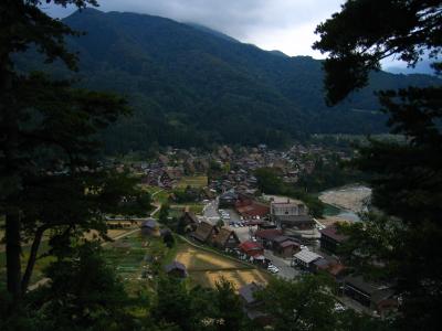 View over Ogimachi from Shiroyama Tenbōdai