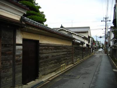 Exterior wall of a historic house on Hokkoku Kaidō