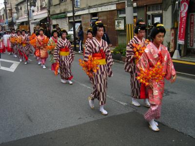 Young girls in kimono