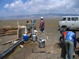 Getting water from a well