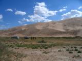 Arrival at the dunes