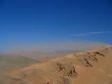 Windblasted sand at the top