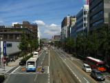 Over one of the main boulevards