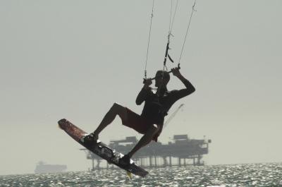 Kite surf, jump 02