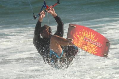 Kite surf, jump 04