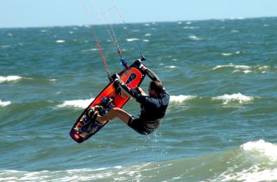 Kite surf, jump 14