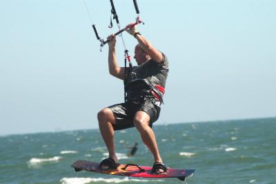 Kite surf, jump 10