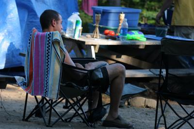 Le camp / Fête à Dan au camping de Mont Tremblant 2005