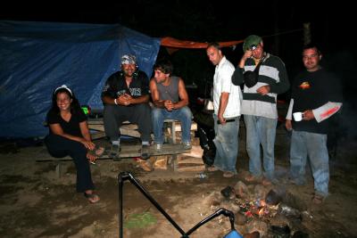 Le soir / Fête à Dan au camping de Mont Tremblant 2005