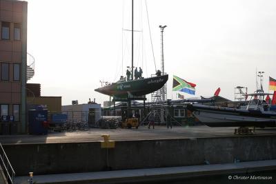 Parade in Malmö harbour.