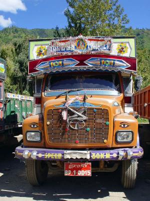 the ubiquitous TaTa Truck, good    luck   not even vishwakarma day