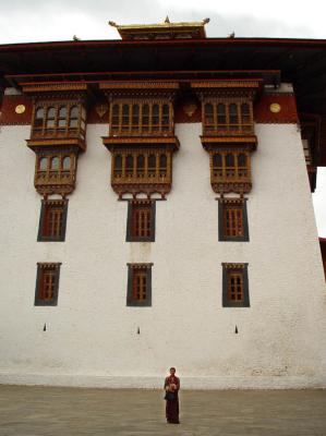 PUNAKHA: Punakha Dzong build between two rivers in the 17th century by Shabdrung Ngawang Namgel served as capital of Bhutan until 1955 and is still the winter residence of the central monk body. In spite of four eatstophic firs and an earthquake that destroyed many historic documents, Punakha Dzong house sacred artifacts and embalmed body of Shabdrung Ngawang Namgyel. Punakha's climate and warmer temperatures make its valley one of the most fertile in Bhutan. Chime Lhakhang located on a hillock among the rice fields is picturesque ad is a pilgrimage site for childless couples. The temple is associated with the famous saint Drukpa Kuenlay  The Divine Madman who has built a chorten on the site during the 14th century.