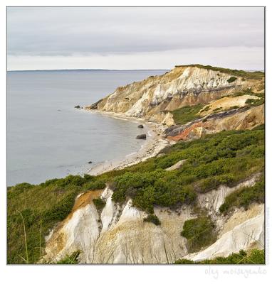 Marthas Vineyard sea cliffs