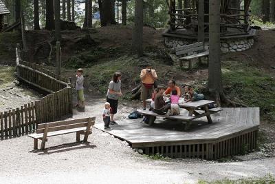 Picnicking at the animal park