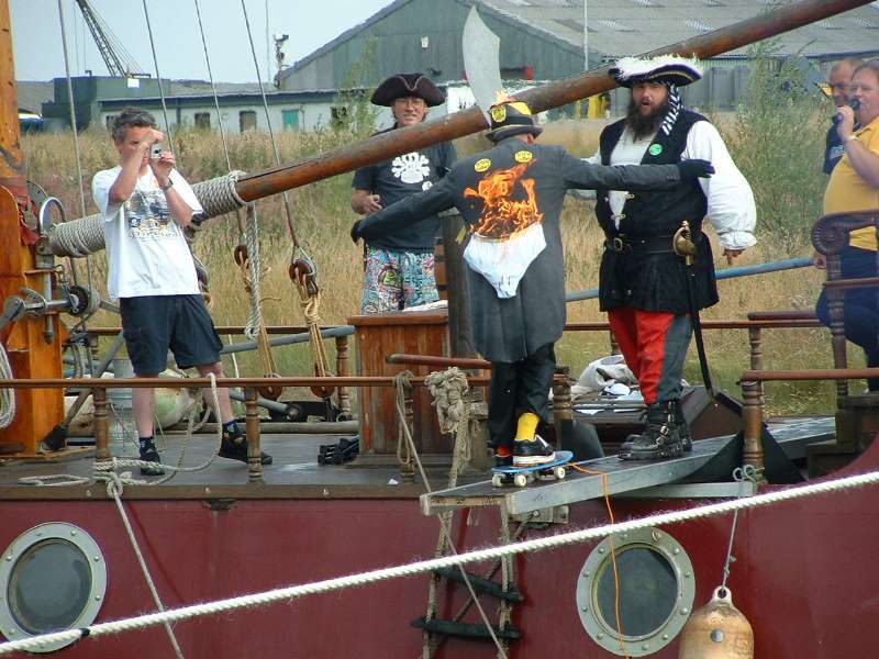Walking the plank - fire