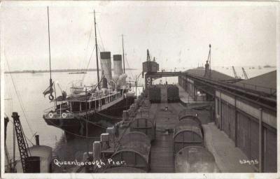 The ferry to Vlissingen from Queenborough  pre 1st world war