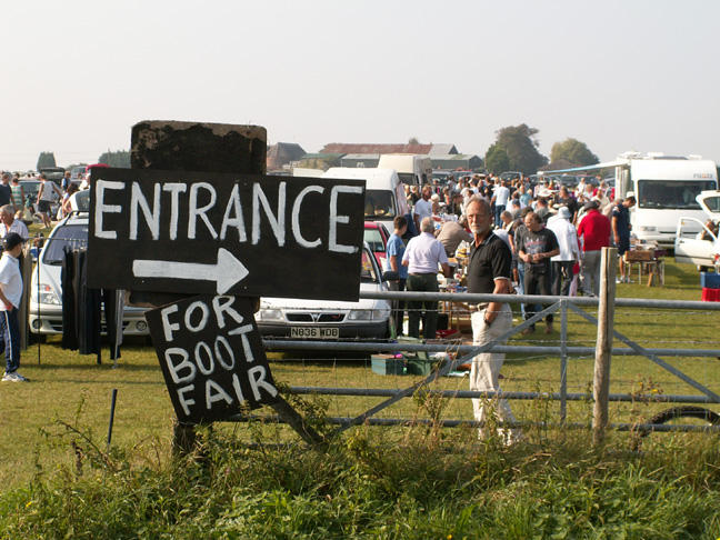 Sunday morning Boot Fair