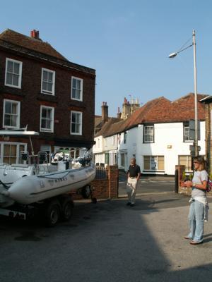 Waiting for a taxi to the Boot Fair