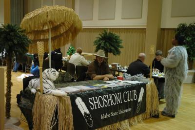 Shoshoni Club Booth and Chess Players at ISU Student Organization Fair 2005 DSC_6627.JPG