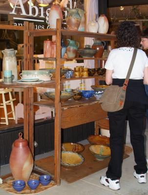 ISU Craft Shop's Ceramics at Art Walk in Old Town Pocatello DSCF0049.JPG