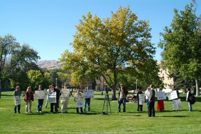 ISU Students Protesting on President Richard Bowens Last Day at Work DSCF0062.JPG