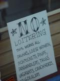 No Loitering 