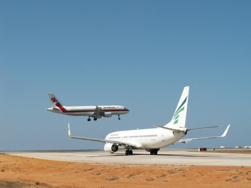 Aircrafts at Faro Airport
