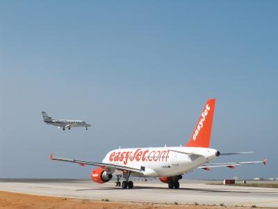 Planes at Faro Airport