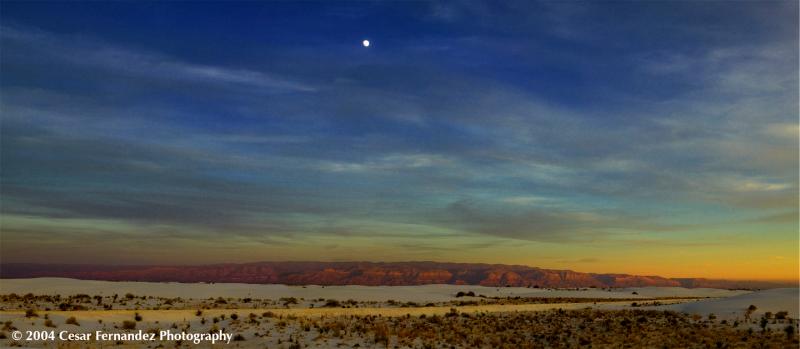 Sunset  White Sands