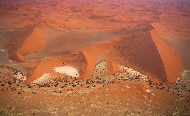 Sossus Vlei Region, Namib Desert - Aerial View-