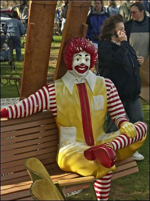 Ronald listens in.