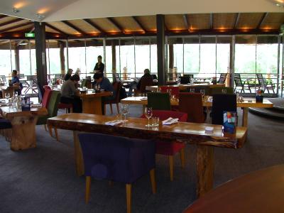 Leeuwin Restaurant with treetrunk tables